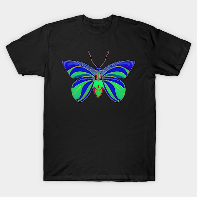 colorful butterfly T-Shirt by mdr design